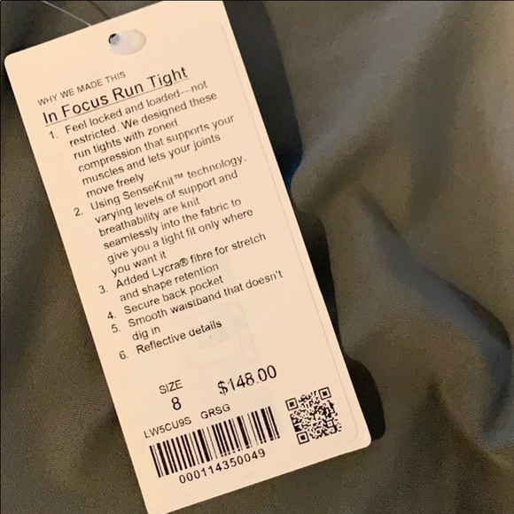 New lululemon in focus run tights - Picture 6 of 6